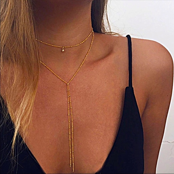WILA CHOKER DROP NECKLACE - Picture 1 of 2